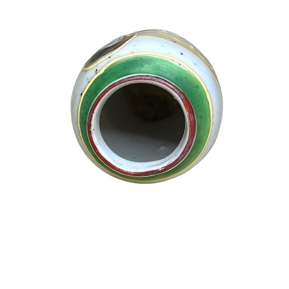 Vintage Miniature Ceramic Vase with Japanese Figure Made in Occupied Japan - Picture 5 of 6